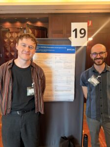 Daniel Teich and Sebastian Walter presenting their poster at XPrag.it 6